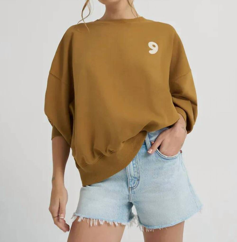 NEW WRANGLER lainey wilson sweatshirt in muted gold